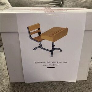 BRAND NEW American Girl Molly's School Desk with Box Metal Wood